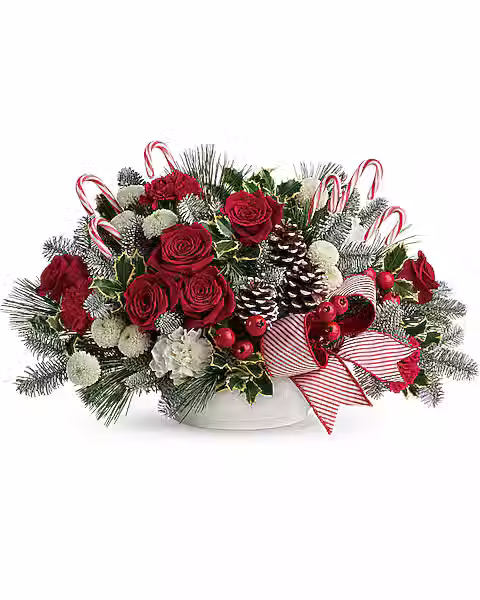Holly Jolly Candy Cane Bouquet