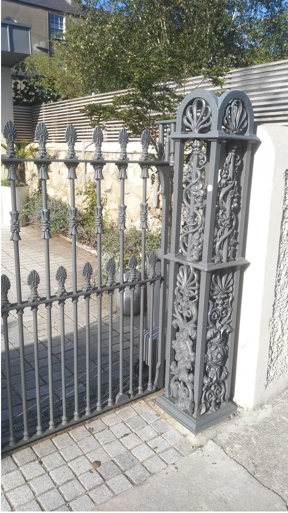 Repairs to gate and pillar