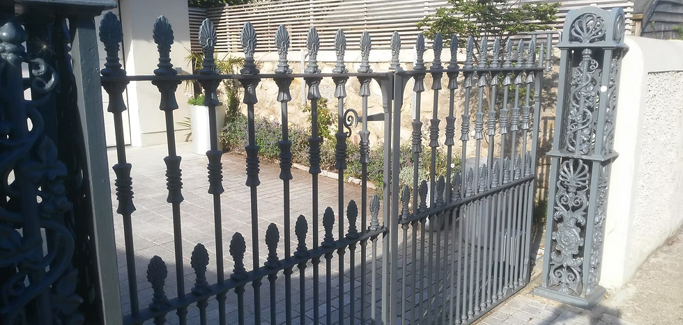 Driveway gates and pillar restoration