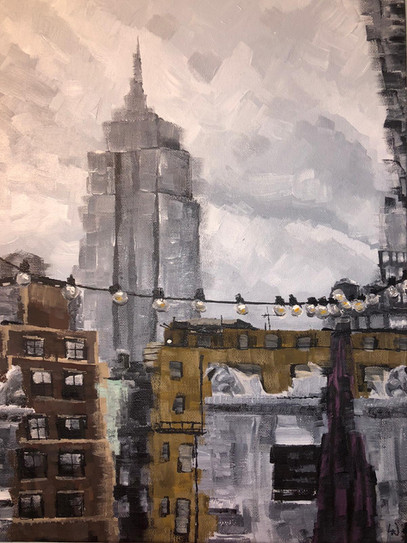 Faded New York | Painting By Lucy Walker