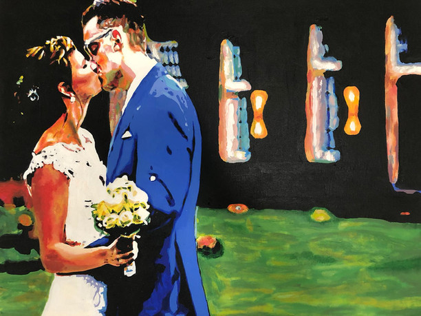 Wedding Anouk | Painting By Lucy Walker