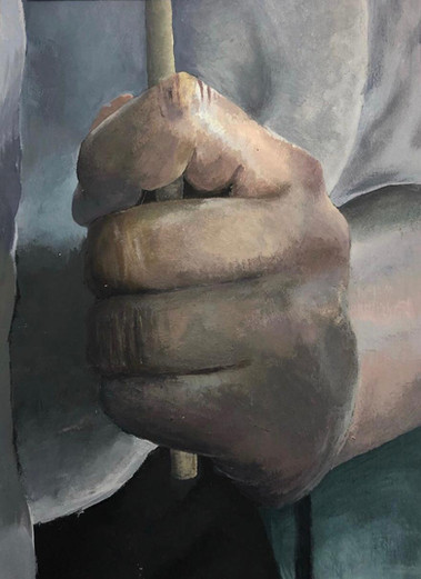 Brush Grab | Painting By Lucy Walker