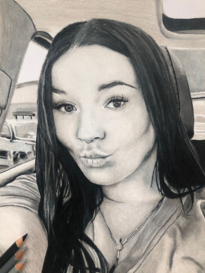 Girlfriend Gift | Drawing By Lucy Walker