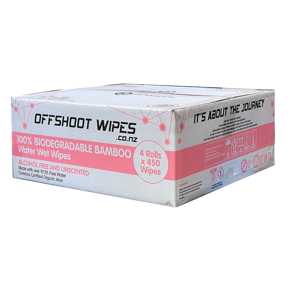 Thumbnail: 100% Biodegradable BAMBOO Scent & Alcohol Free WATER Wipes - Bucket of 450 Wipes