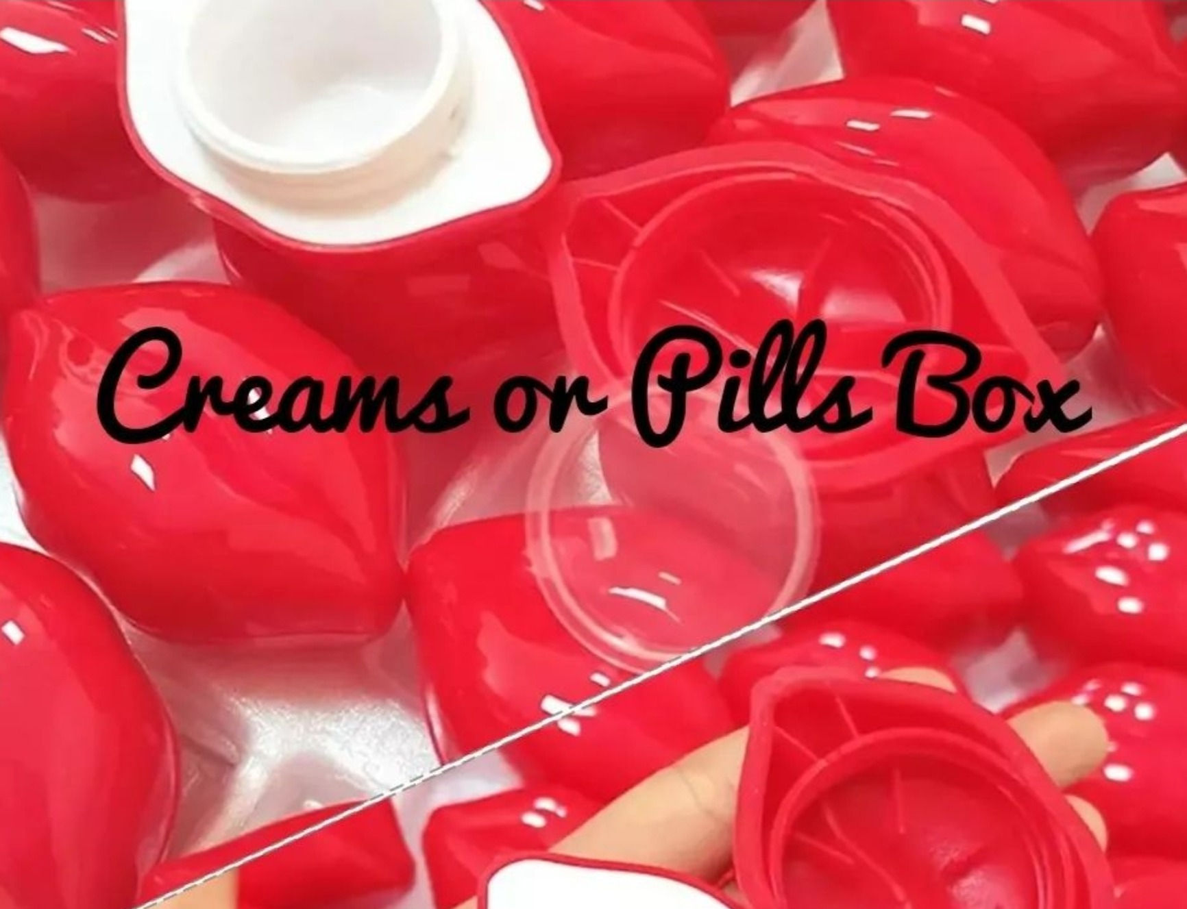 Red Lip Pill's & Cream Container's Over 440 In A Case