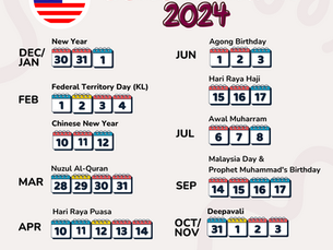 Malaysia's 2024 Long Weekend : Time to Unwind & Relax