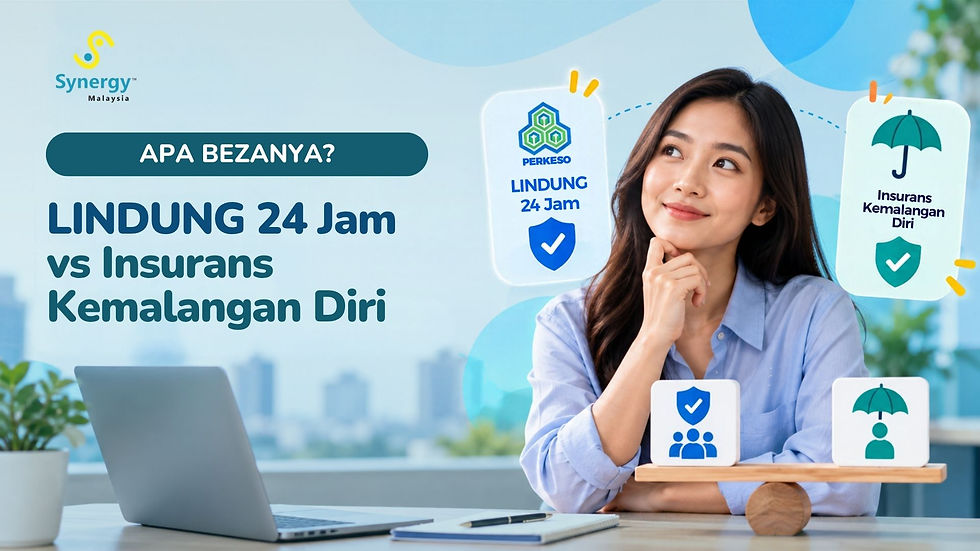 Panduan perbandingan PERKESO LINDUNG 24 Jam dan insurans kemalangan diri untuk pekerja dan majikan di Malaysia