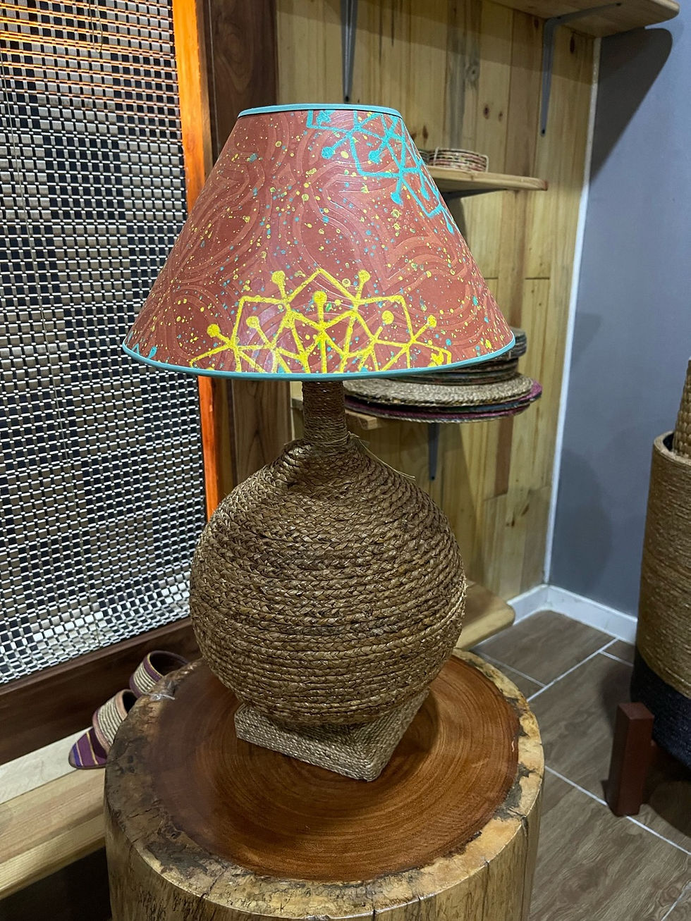 Thumbnail: OCHA Gourd Lamp - Banana Fibre
