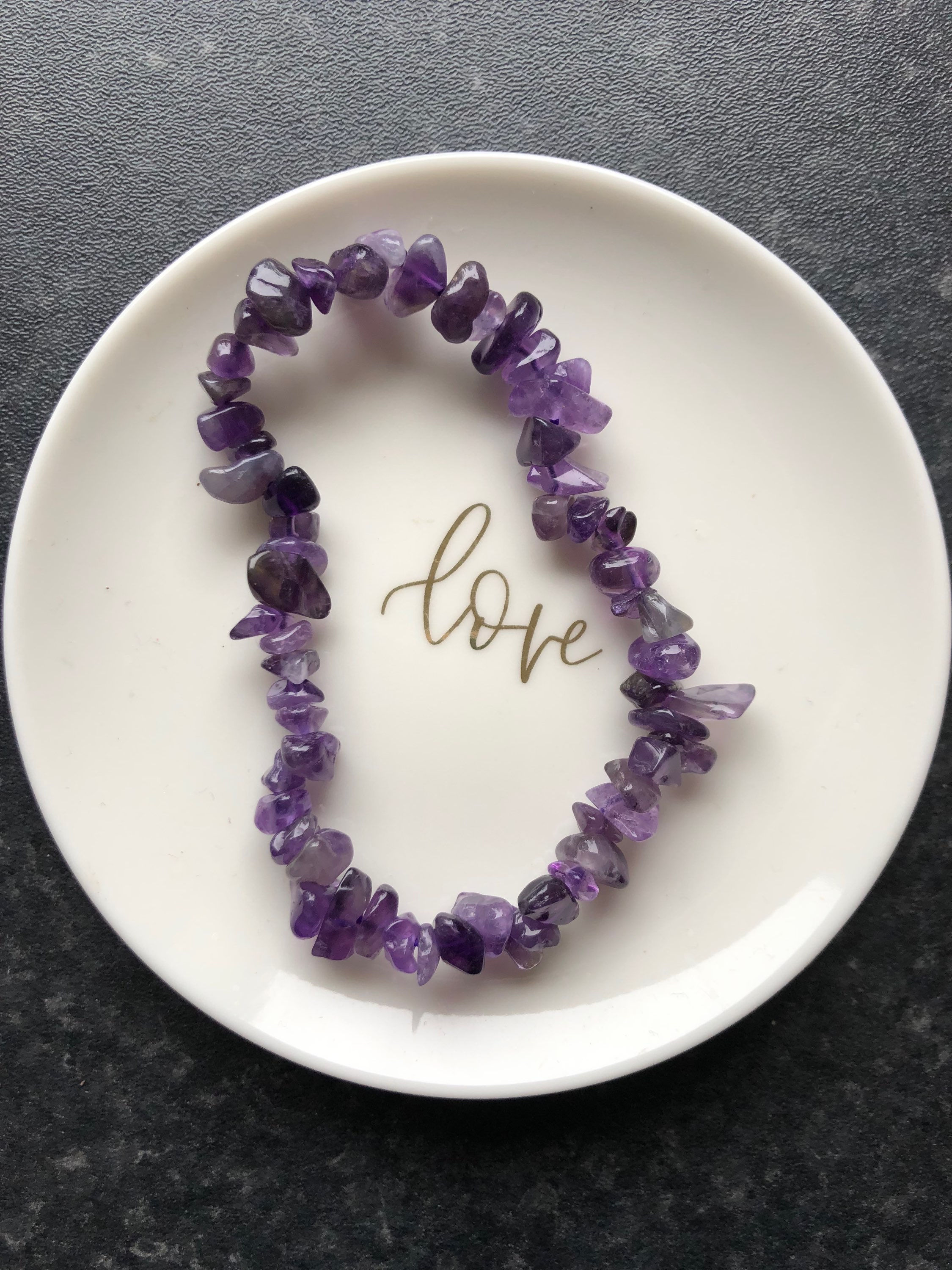 Amethyst Chips Bracelet
