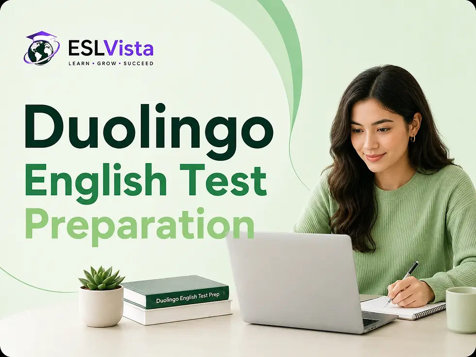 ESLVista Duolingo English Test preparation online course