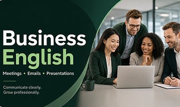 ESLVista Business English course for workplace communication, speaking, emails, meetings, and professional English skills.