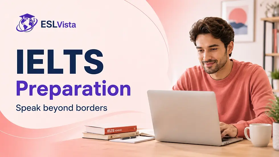 ESLVista best courses for IELTS with Expert Teachers