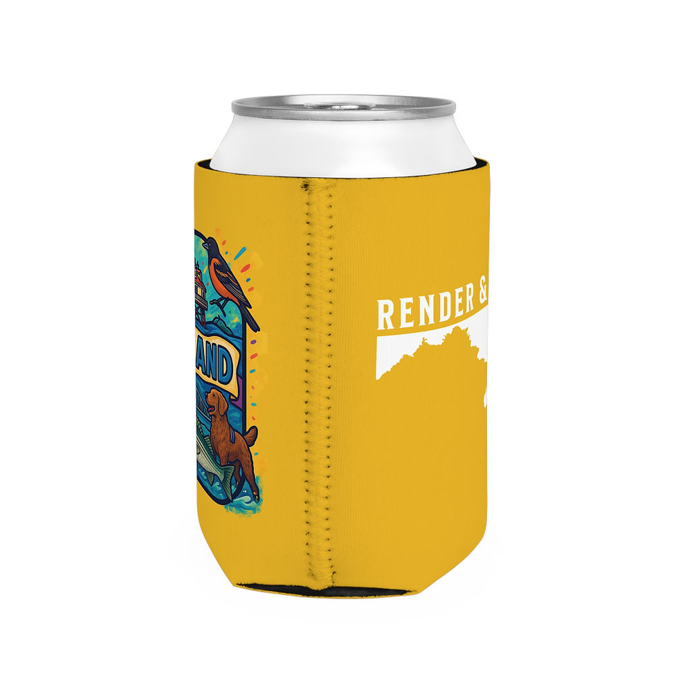Thumbnail: Maryland State Icons Koozie - 12oz