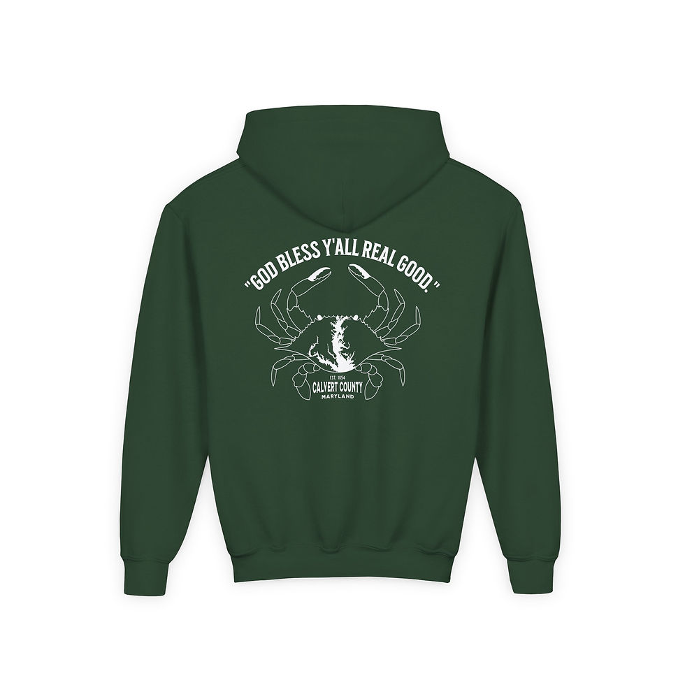 YOUTH Hoodie — "God Bless Y'all Real Good" Hoodie