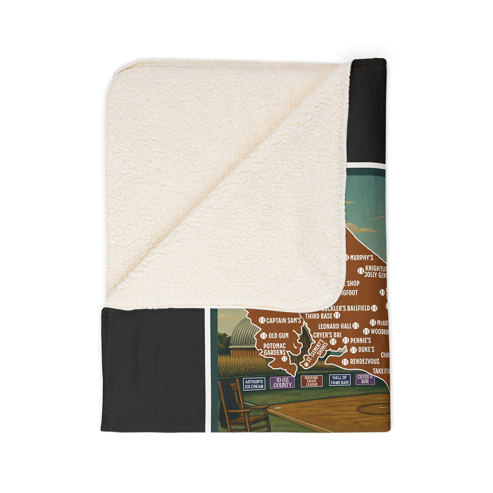 Thumbnail: Homeplates & Hometowns Sherpa Blanket - Black