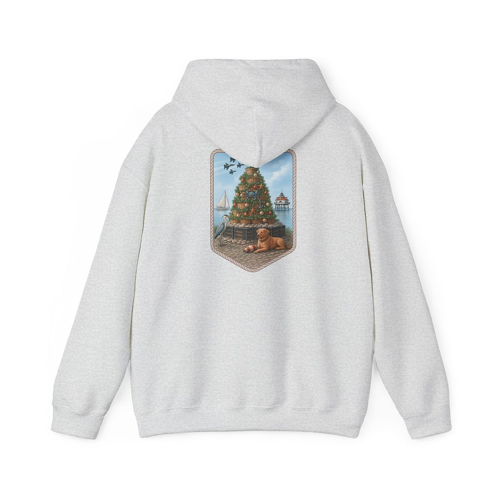 Coastal Chesapeake Christmas - Hoodie