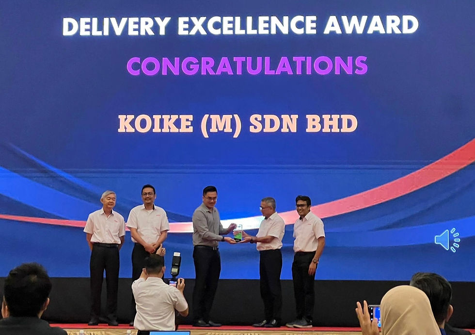 Koike Malaysia Wins Delivery Excellence Award at KYB Suppliers Conference 2025