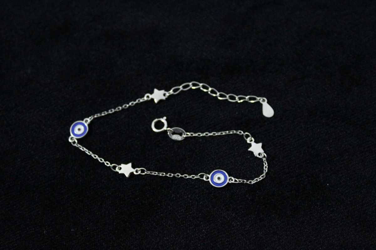 Mini Yıldızlı Gümüş Bileklik