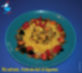 Riz safrané, fruits de mer