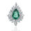 Thumbnail: 7.90 Carat Diamond Emerald Ring