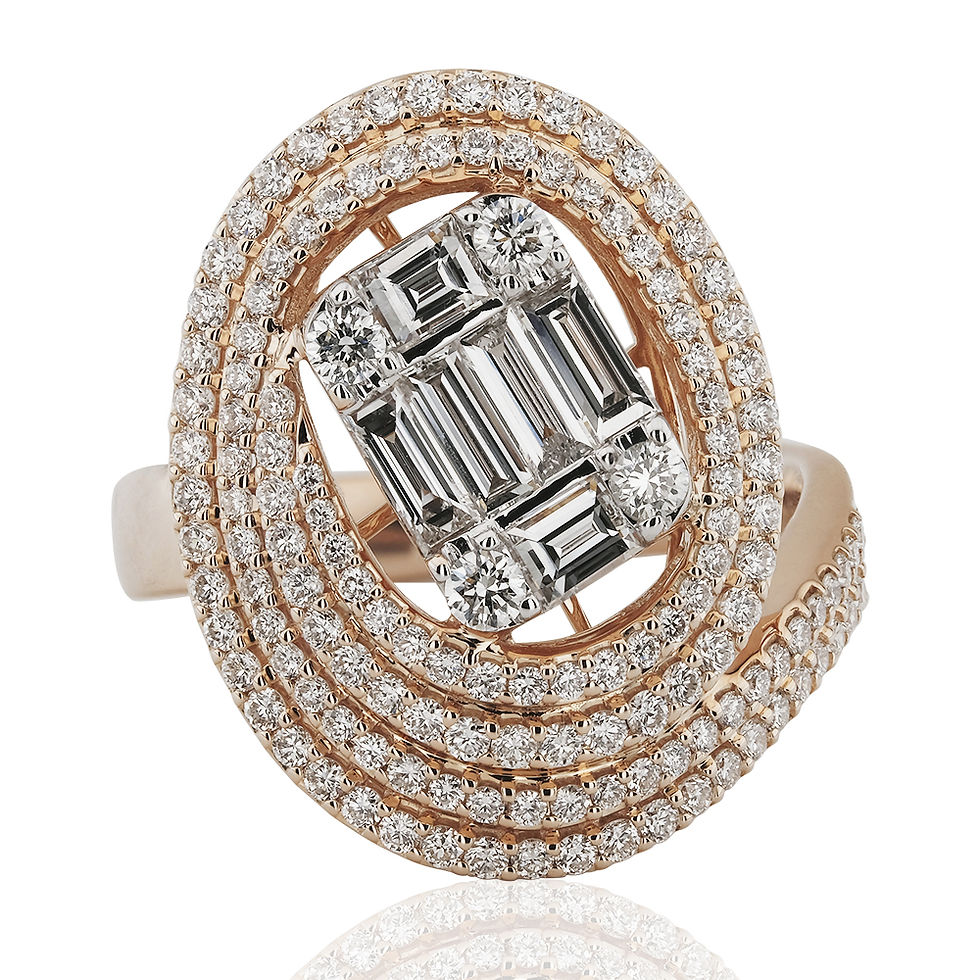Thumbnail: 1.55 Carat Diamond Baguette Ring