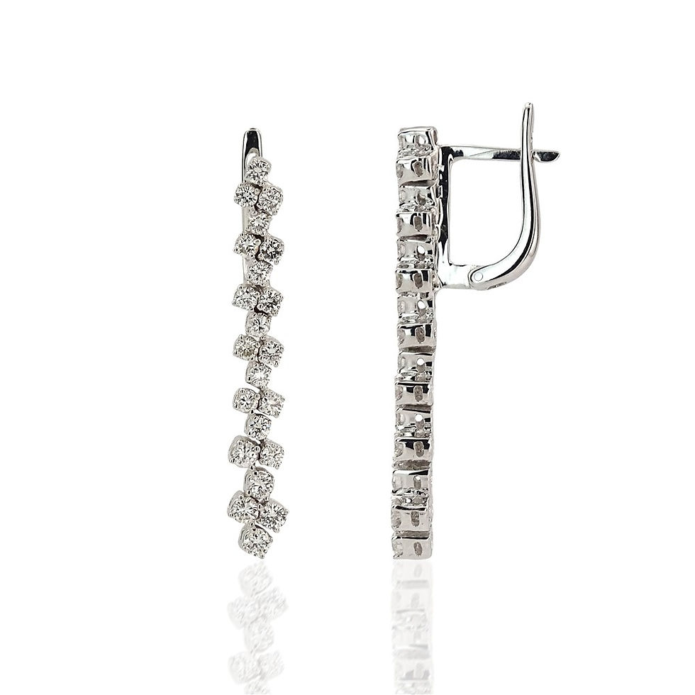 1.70 Carat Diamond Design Earrings