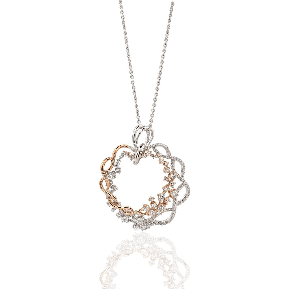 2.36 Carat Diamond Design Necklace