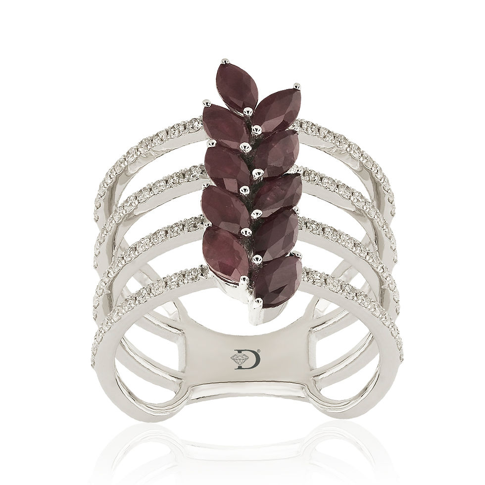 Thumbnail: 2.13 Carat Diamond Ruby Ring