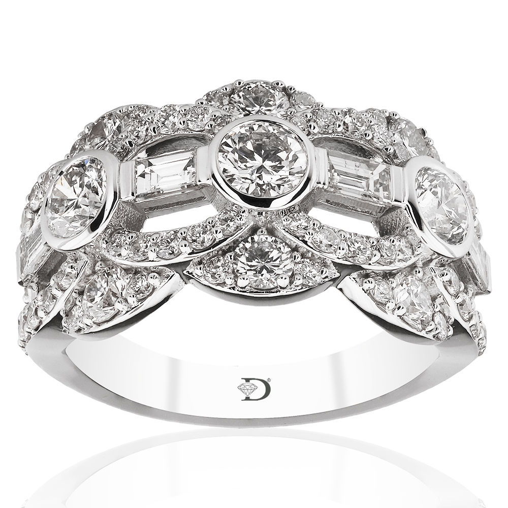 2.69 Carat Diamond Baguette Ring