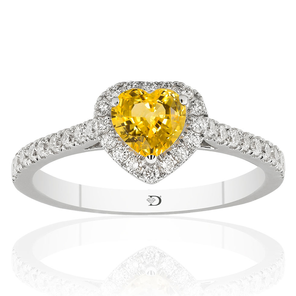 Thumbnail: 0.99 Carat Diamond Sapphire Ring