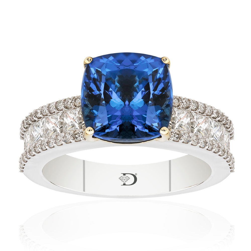 4.89 Carat Diamond Tanzanite Ring