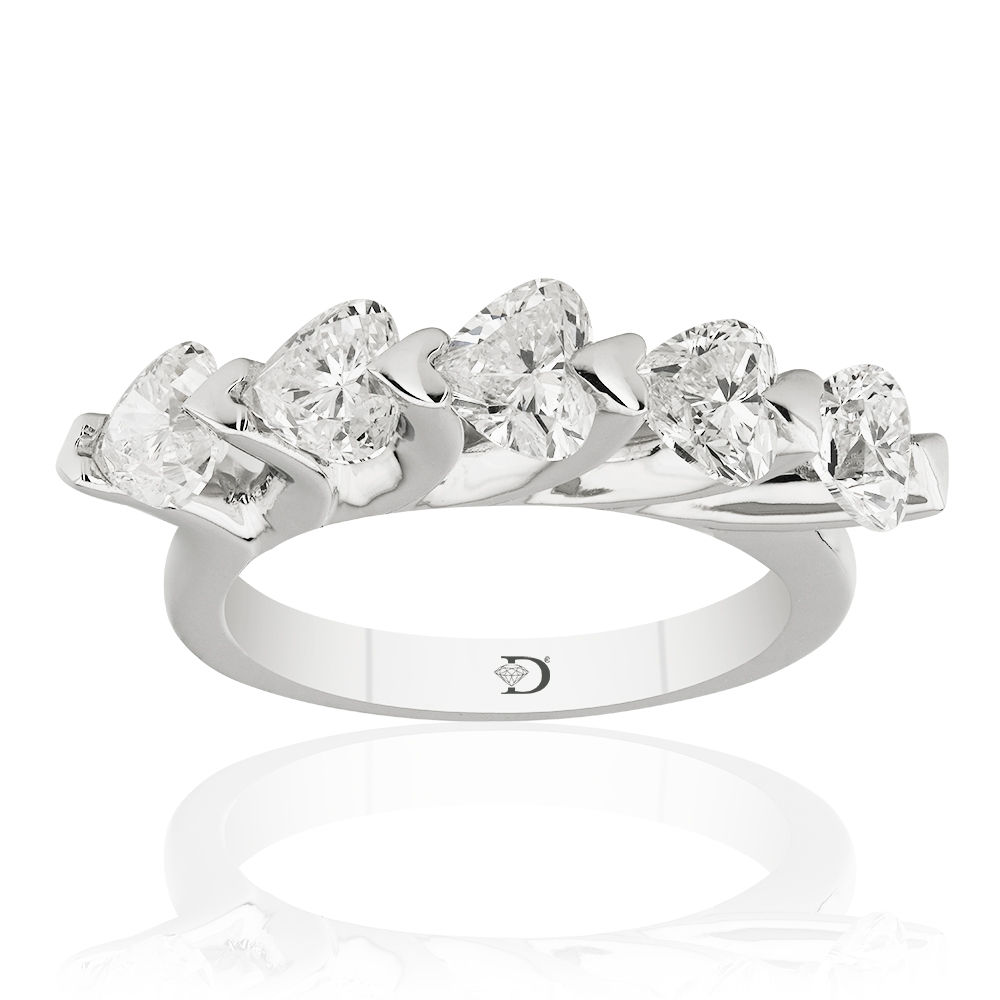 2.31 Carat Diamond 5 Stone Ring