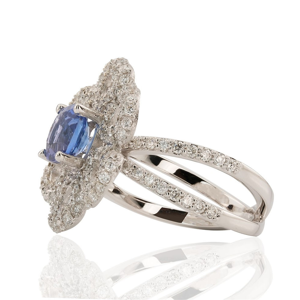 Thumbnail: 2.50 Carat Diamond Tanzanite Ring