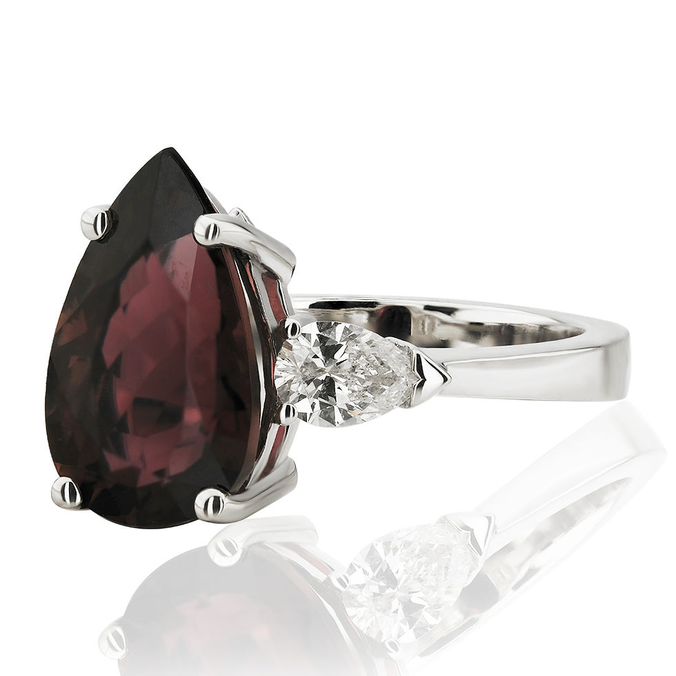 Thumbnail: 5.12 Carat Diamond Tourmaline Ring