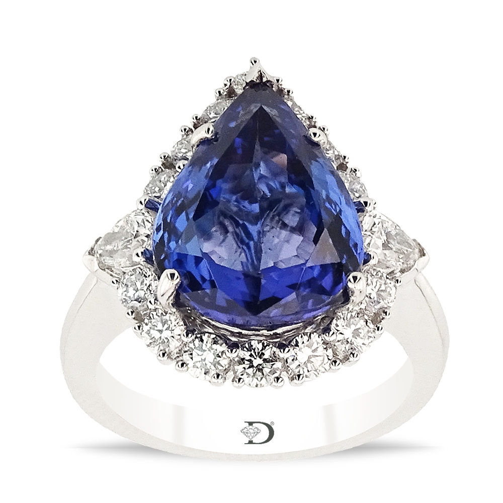 7.14 Carat Diamond Tanzanite Ring