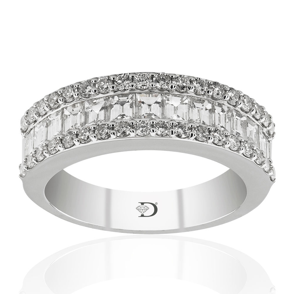 1,28 Karat Diamond Baguette Ring