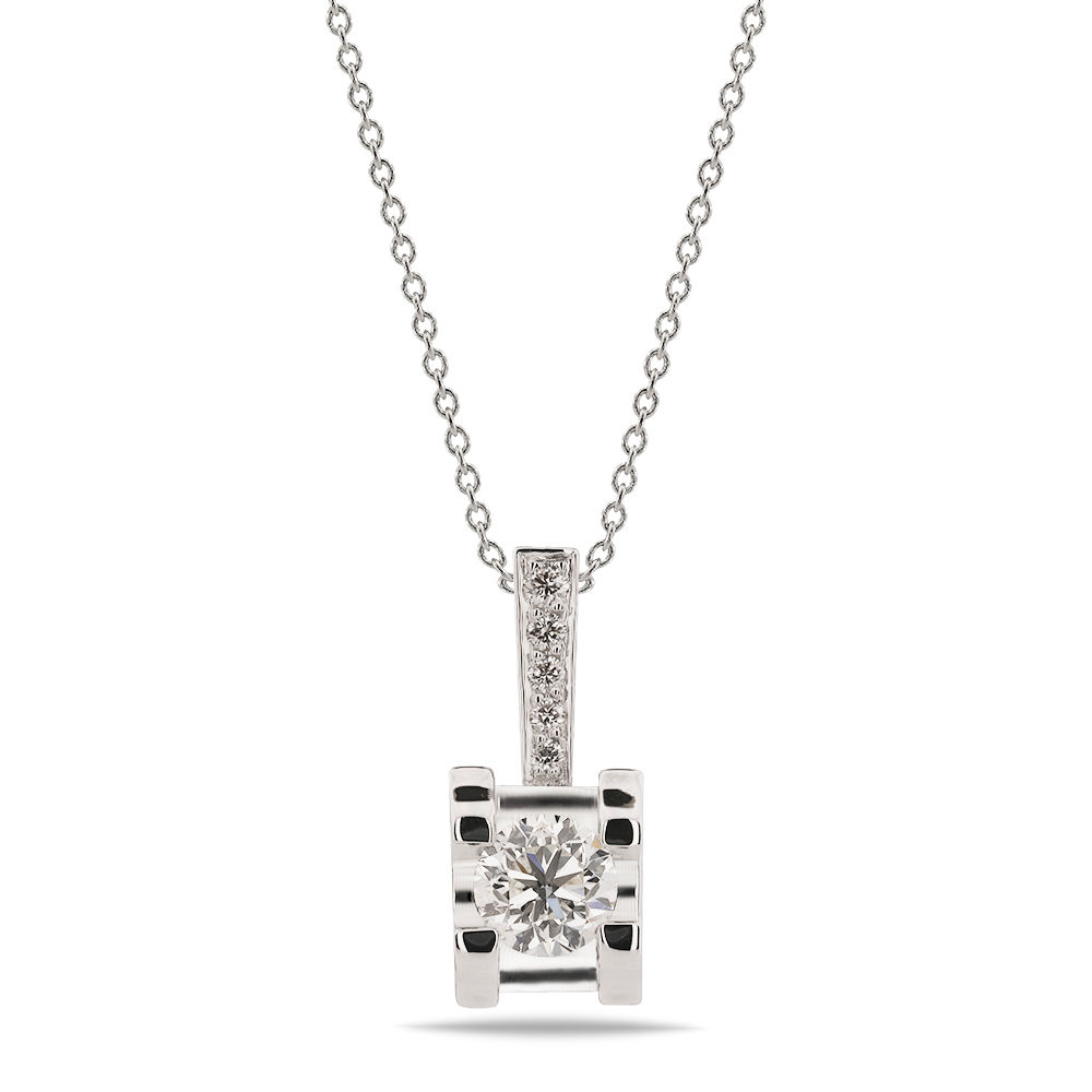 0.32 Carat Diamond Solitaire Necklace