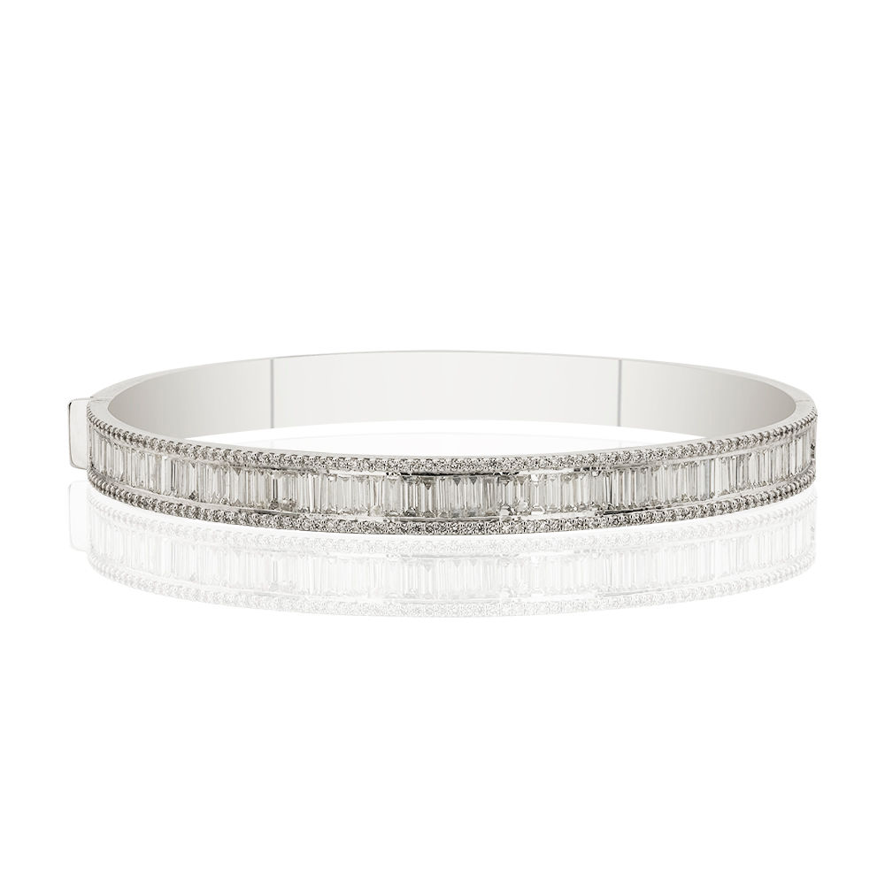 2,80 Karat Diamond Baguette Bracelet