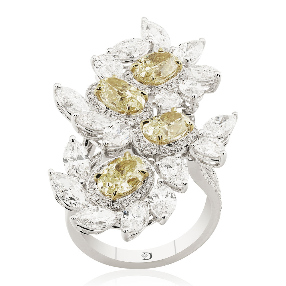 8,51 Karat Diamond Fancy Ring