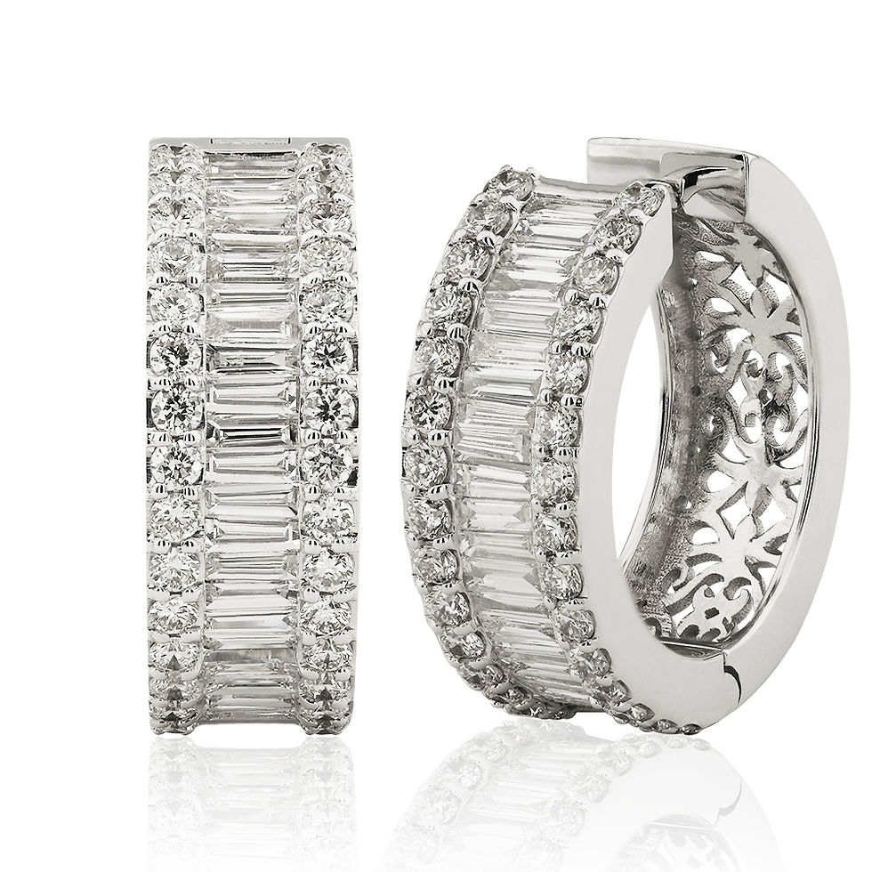 2.24 Carat Diamond Design Earrings