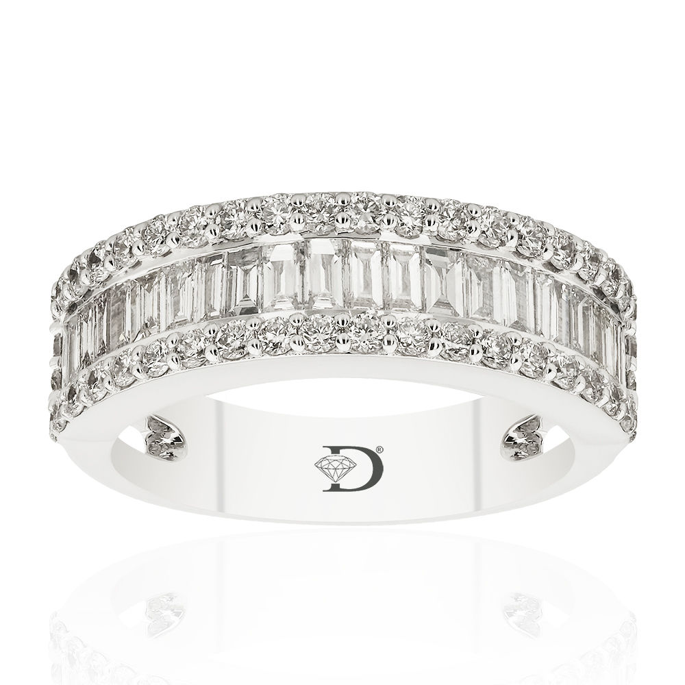 1.29 Carat Diamond Baguette Ring