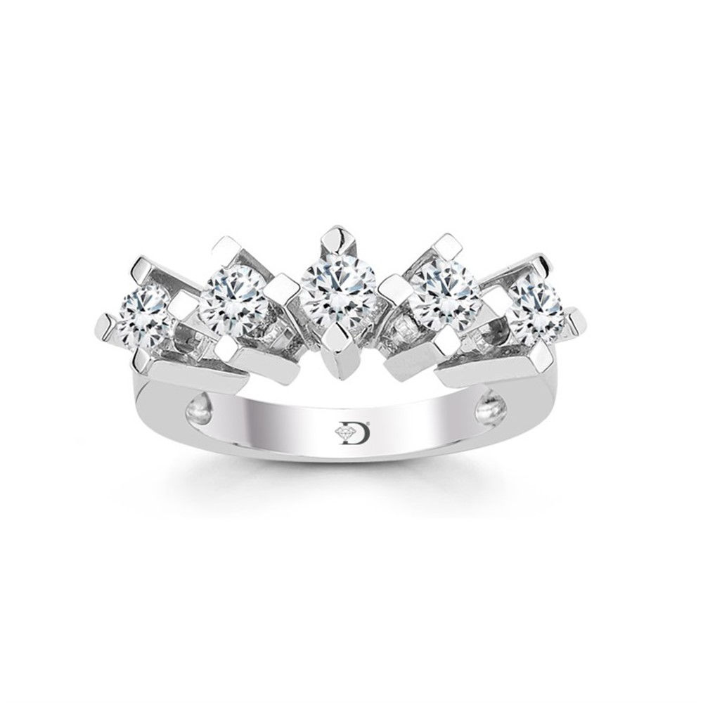 0,90 Carat Diamond 5 Stone Ring