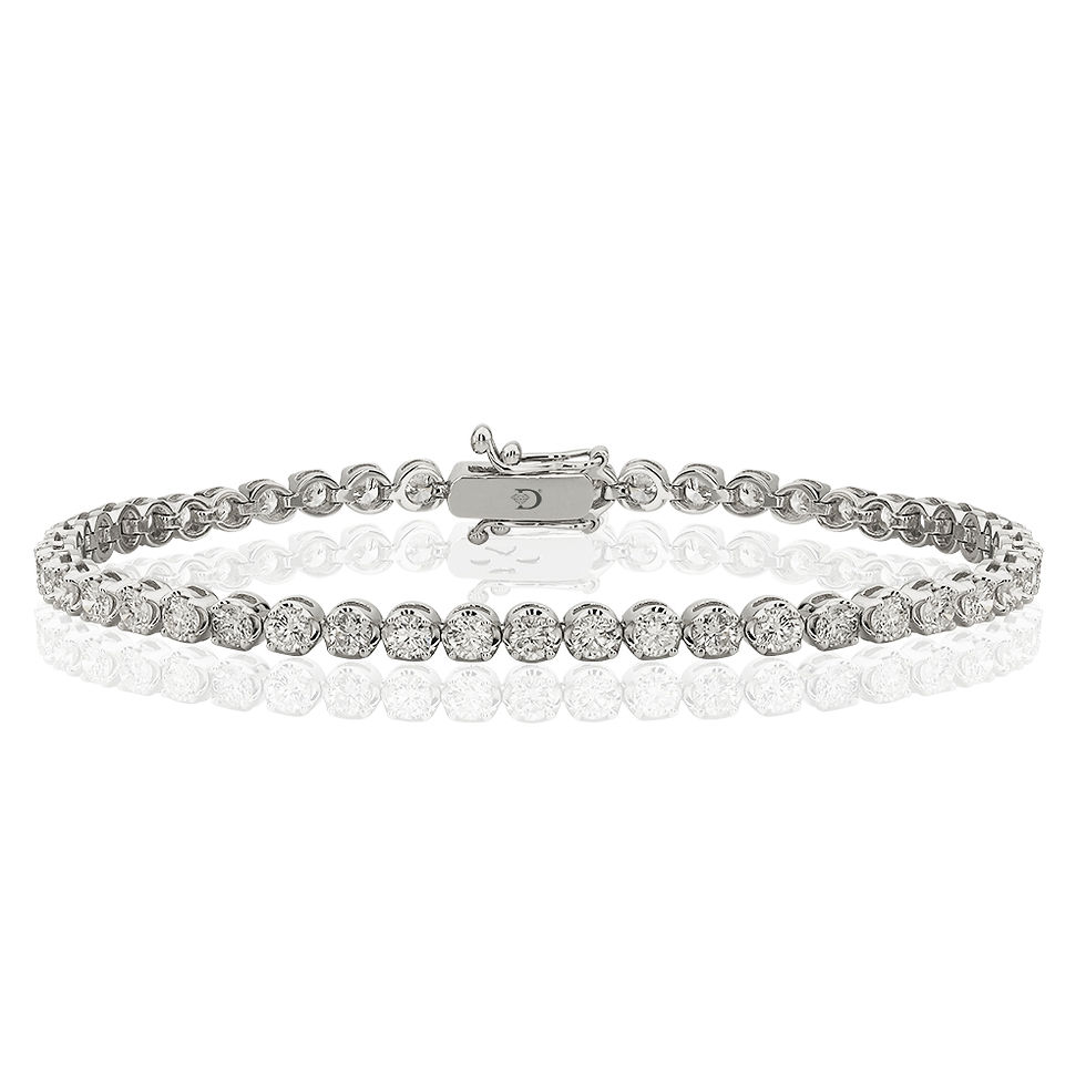 3.76 Carat Diamond Waterline Bracelet