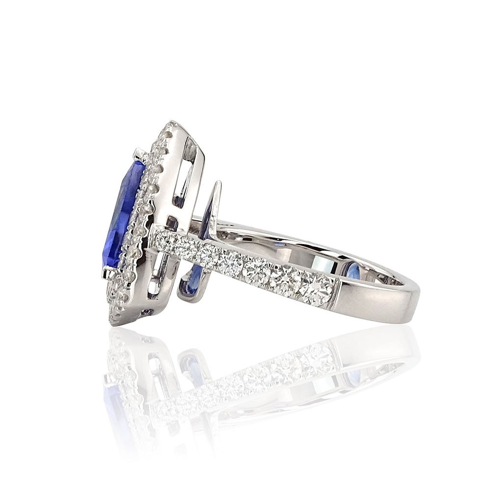 Thumbnail: 4.83 Carat Diamond Tanzanite Ring