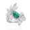 Thumbnail: 6.27 Carat Diamond Emerald Ring