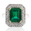 Thumbnail: 4.36 Carat Diamond Emerald Ring