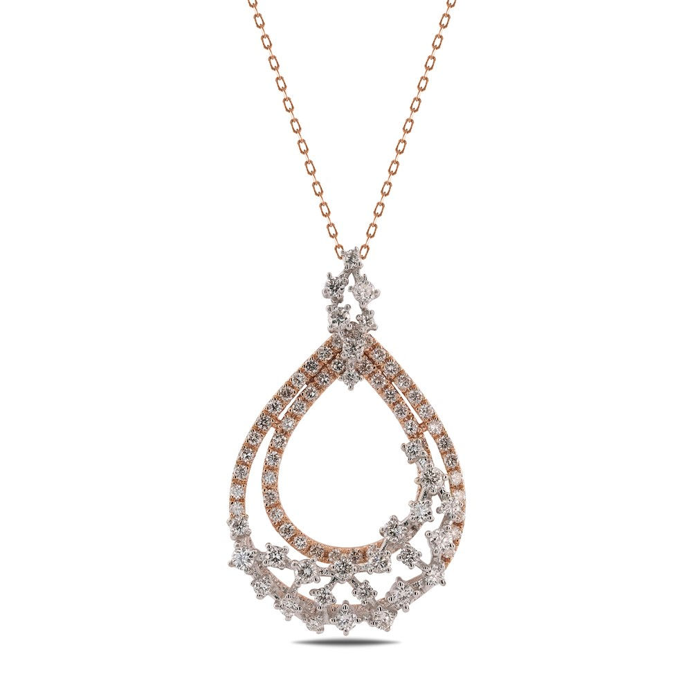0.90 Carat Diamond Design Necklace