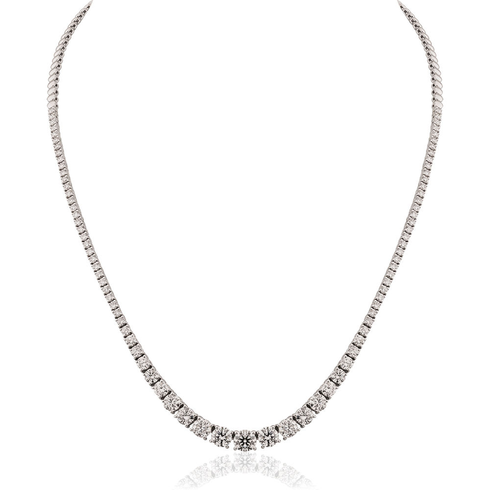 6.68 Carat Diamond Waterline Choker
