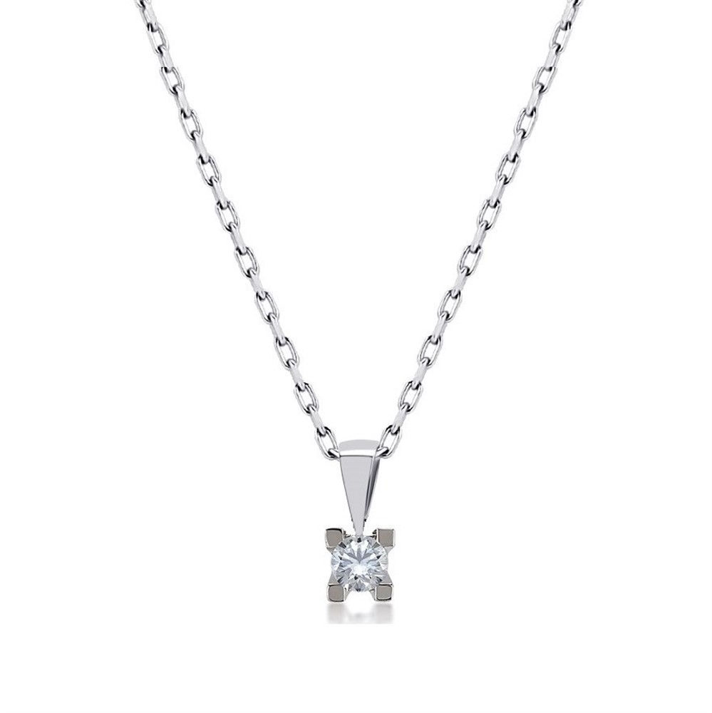 0.20 Carat Diamond Solitaire Necklace
