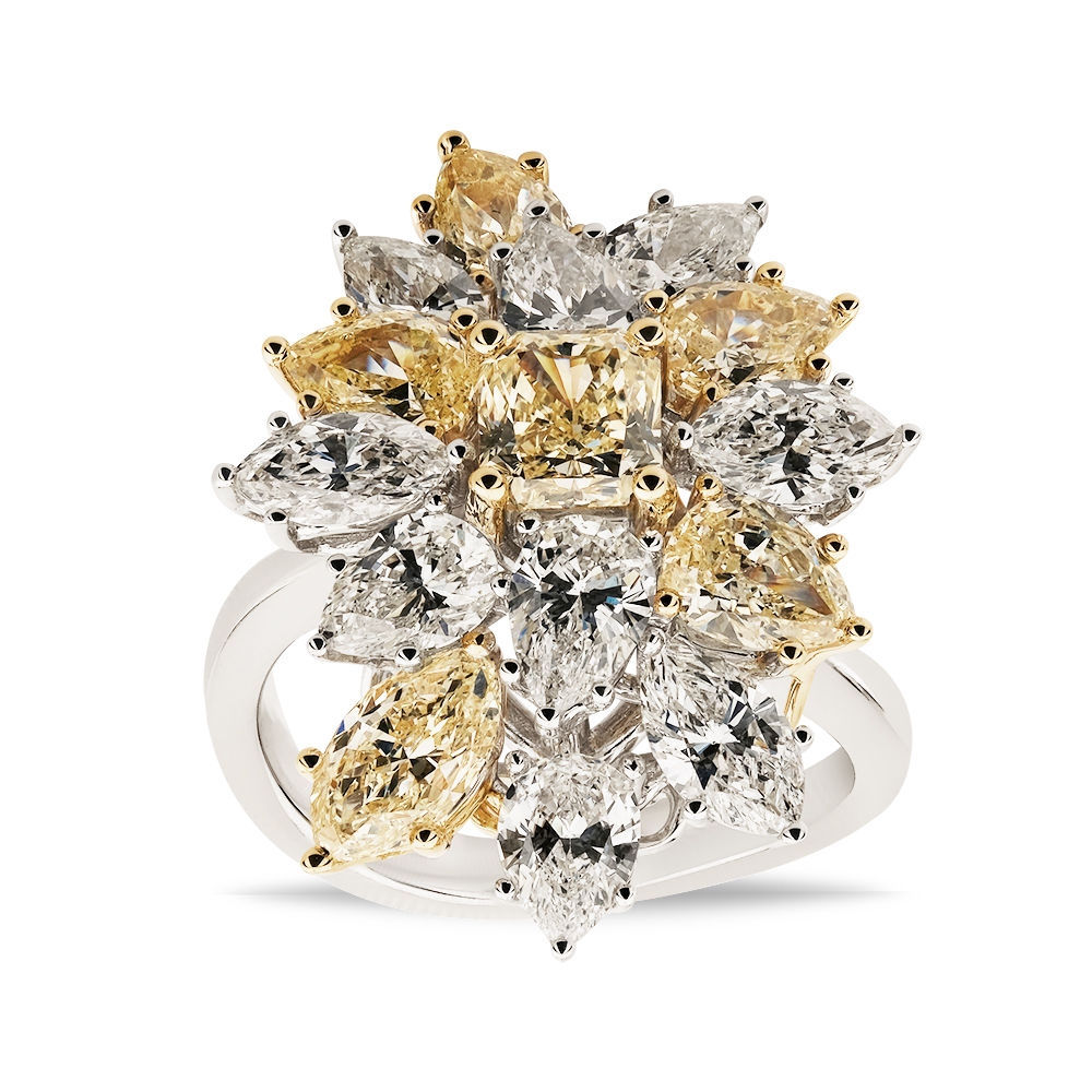 6.07 Karat Diamond Fancy Ring